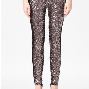 French Connection Sequin Tuxedo Pant - Size 4 NWT